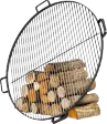 Parrilla de acero 80 cm, 4 asas, para brasero