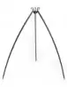 Tripod barbecue with 2 hanging grills 200 cm – steel 70 cm & 40 cm