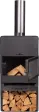 Outdoor fireplace VENTO with oven and double tempered glass