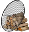 Barbacoa trípode con parrilla colgante 200 cm – acero 50 cm con cabrestante