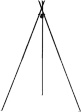 TIPI trebent grillställning med 2 galler – stål 70 cm & 40 cm
