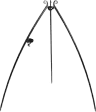 Dreibein-Grill, hängender Grillrost, 200 cm – Edelstahl 70 cm mit Kurbel