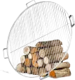 Parrilla de acero inoxidable 70 cm, 4 asas, para brasero