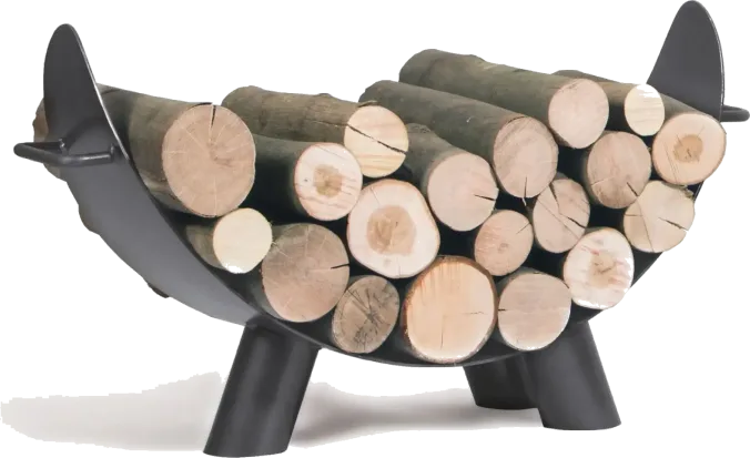 Log holder for fire bowl MILA