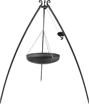 Wok tripod 200 cm with winch – steel 60 cm