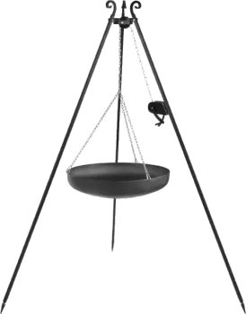 Wok Trépied 180 cm avec manivelle – acier 60 cm