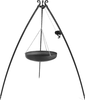 Wok treppiede 200 cm con verricello – acciaio 60 cm