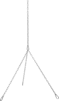 Chain and carabiner set for grill