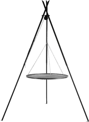 TIPI trebent grillställning 210 cm – stål 50 cm