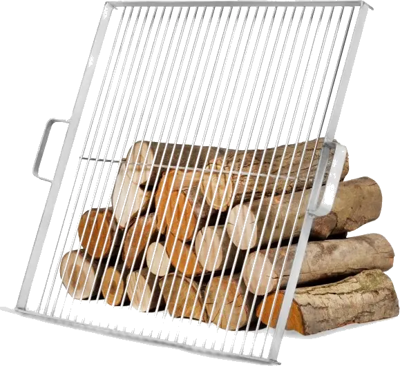 Griglia in acciaio inox 58x58 cm per braciere 80 cm e 70x70 cm img 2