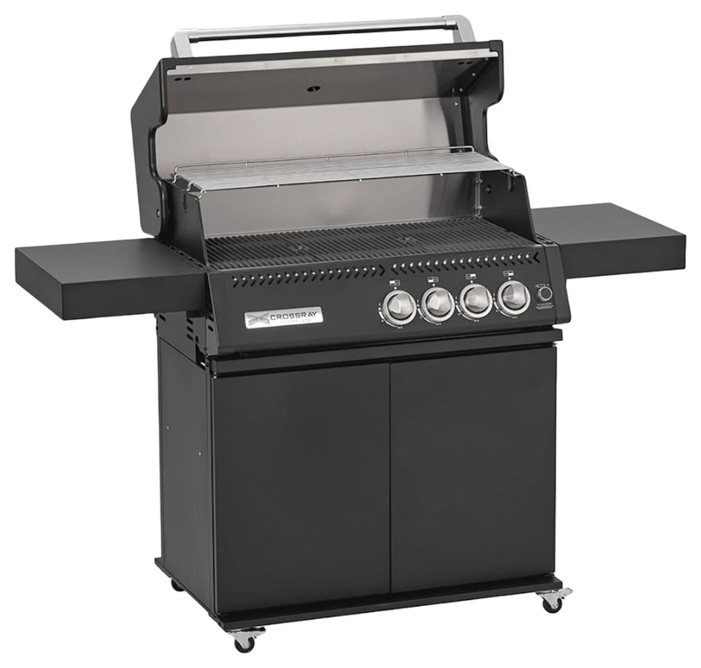 Barbacoa infrarroja Crossray C4 Black con carro