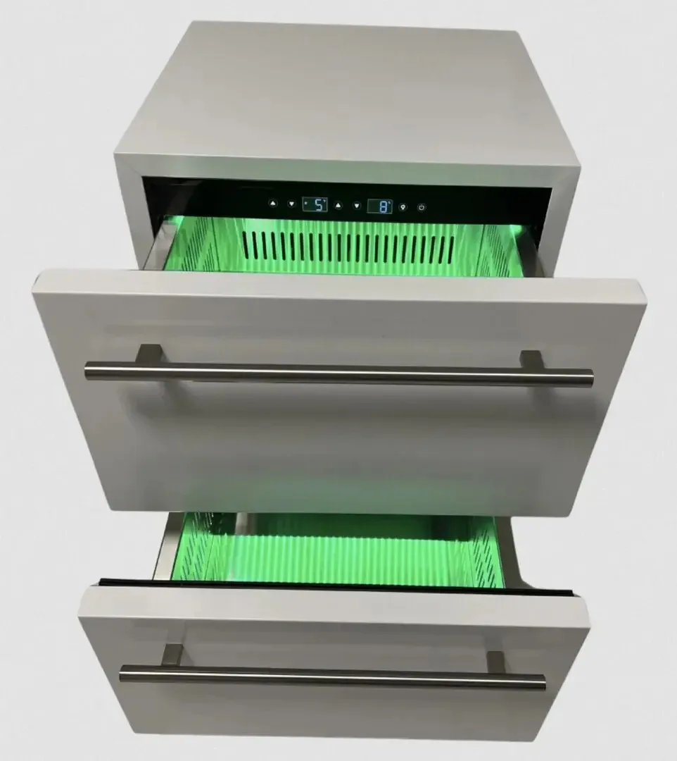Cuisine Aluminium Blanc Crossray, Frigo + Évier Cuisine Aluminium Blanc Crossray, Frigo + Évier