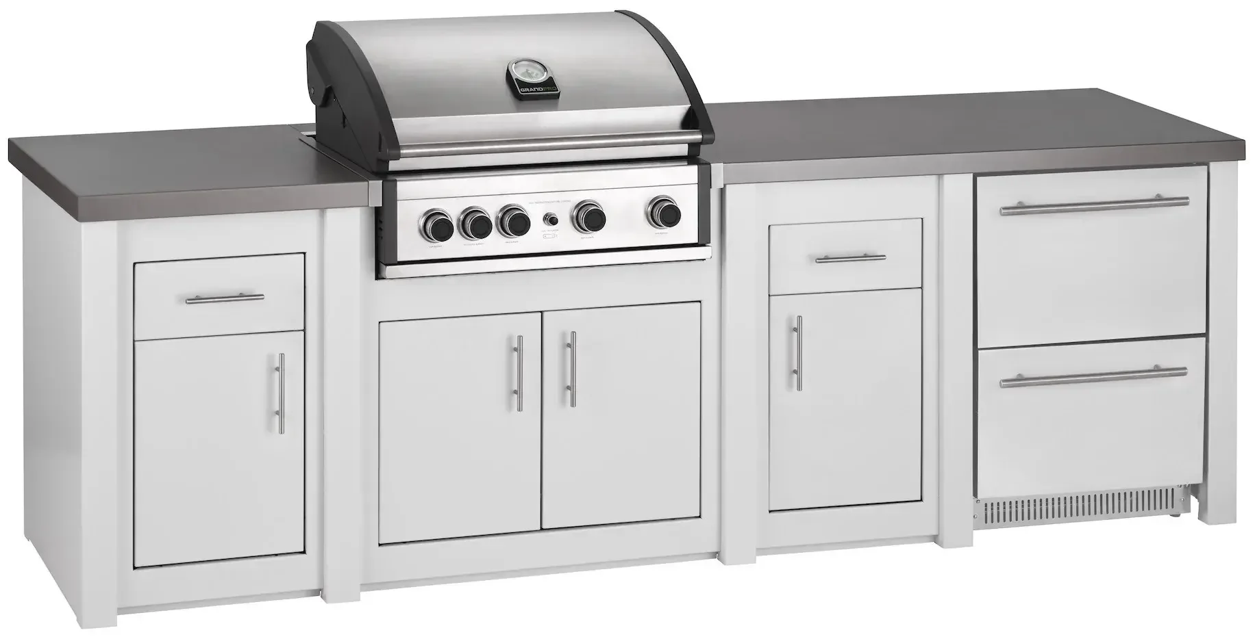 Cuisine Aluminium Blanc Pro Elite, Frigo Cuisine Aluminium Blanc Pro Elite, Frigo