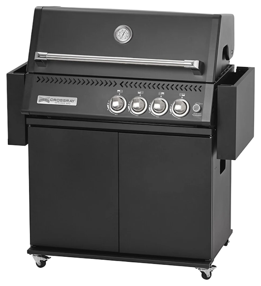 Barbacoa infrarroja Crossray C4 Black con carro Barbacoa infrarroja Crossray C4 Black con carro