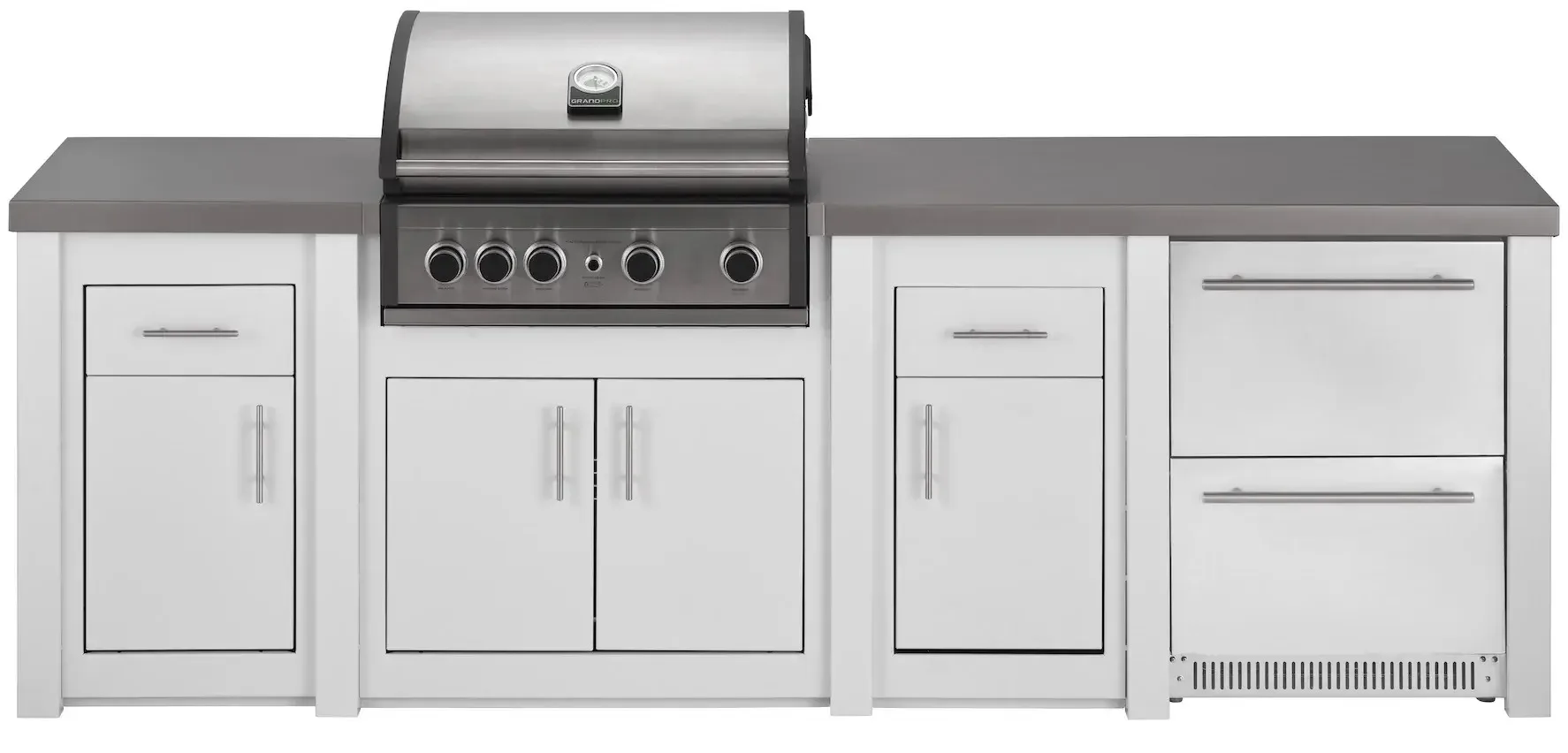 Cuisine Aluminium Blanc Pro Elite, Frigo Cuisine Aluminium Blanc Pro Elite, Frigo