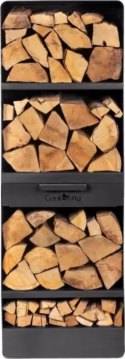 Log holder for outdoor fireplace VENTO 150x80x30 cm