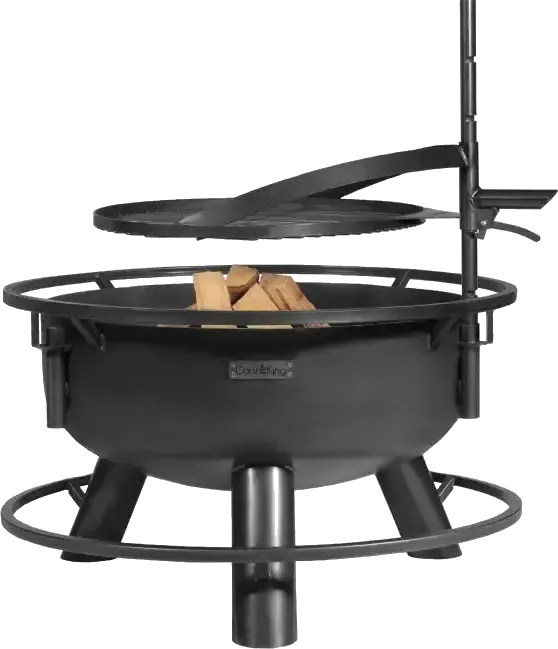 Garden fire bowl with multifunctional grill 60 cm BANDITO, grill 50 cm