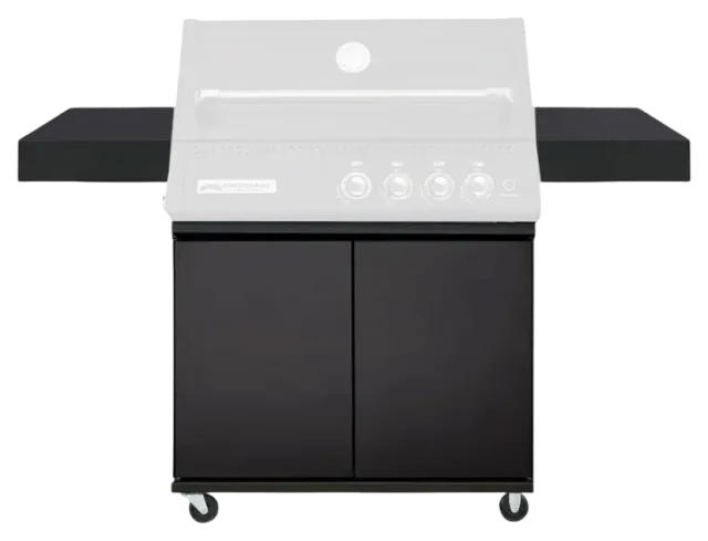 Crossray black barbecue trolley stand TCX4PLB