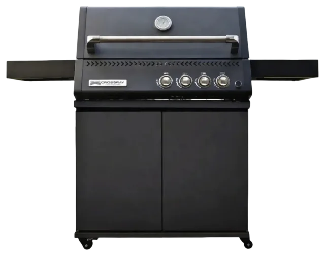 Barbecue infrarouge Crossray C4 Black sur chariot