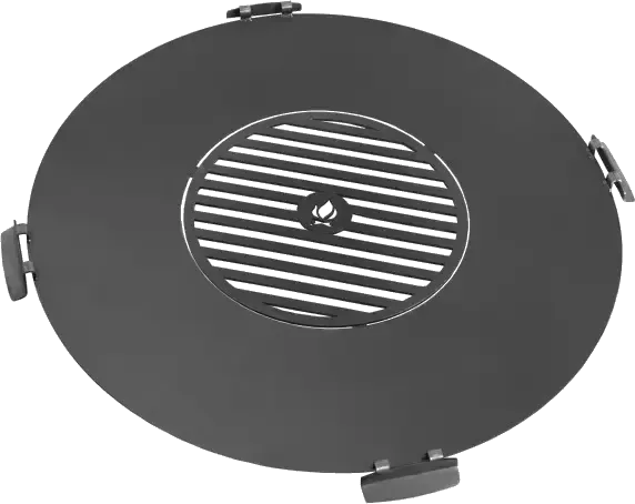 Plate for fire bowl 98 cm, grill 47 cm, 4 handles