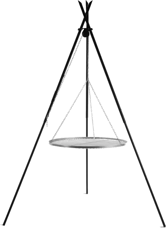 TIPI tripod barbecue 210 cm – stainless steel 70 cm