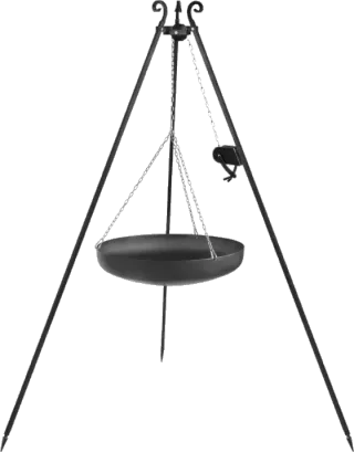 Wok treppiede 180 cm con verricello – acciaio 70 cm