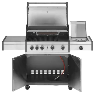 G4 Premium gasbarbecue met 4 branders en wagen