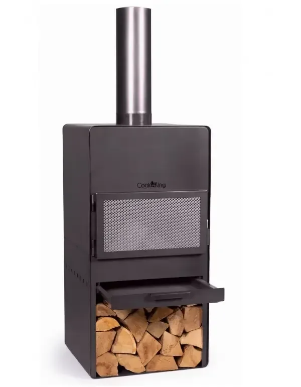 Outdoor fireplace VENTO with tempered glass