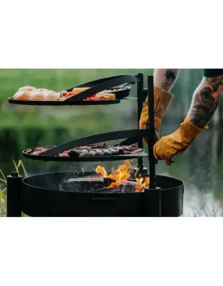 Tuinvuurschaal met multifunctioneel rooster 60 cm MONTANA X, rooster 50 cm