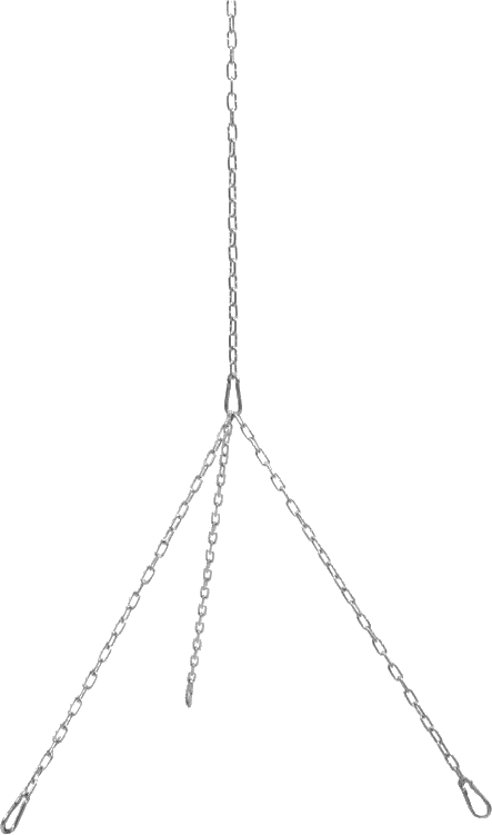 Chain and carabiner set for grill
