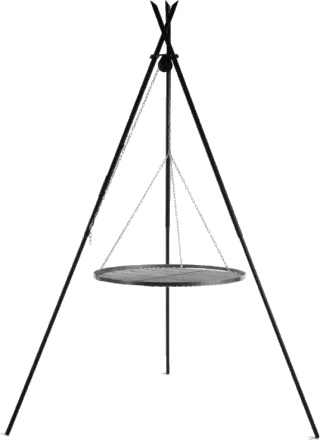 TIPI trebent grillställning 210 cm – stål 70 cm