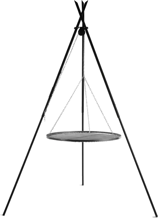 TIPI tripod barbecue 210 cm – stainless steel 80 cm
