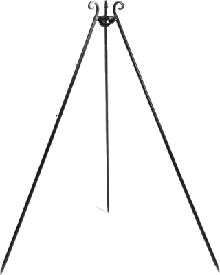 Wok sur Trépied 180 cm– acier 70 cm