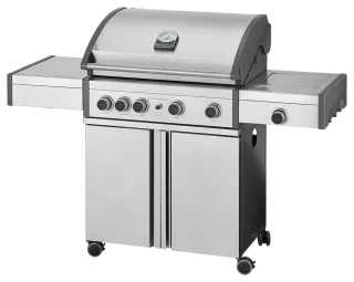 G4 Premium gasbarbecue met 4 branders en wagen