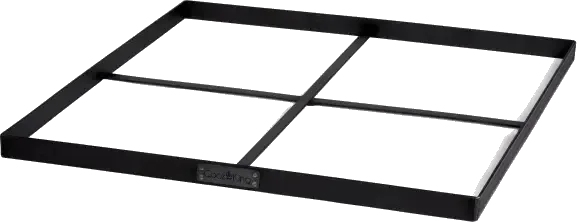 Square base for decorative stones for fire bowl 60x60 cm