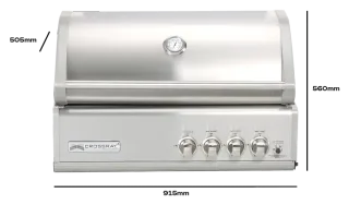 Crossray 4 Inbouw Gasbarbecue