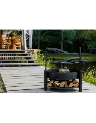 Tuinvuurschaal met multifunctioneel rooster 60 cm MONTANA X, rooster 50 cm