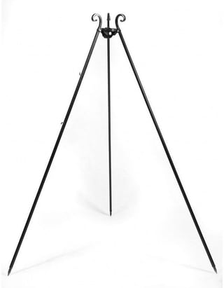 Driepoot barbecue met 2 hangroosters 180 cm – staal 70 cm & 40 cm