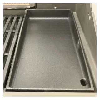 Cuisine aluminium Blanc Pro Elite, module service avec frigo et évier