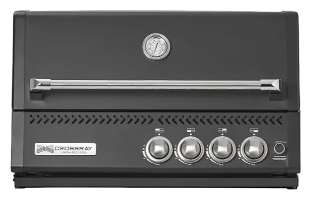 Crossray C4 Black Infrared BBQ Built-in