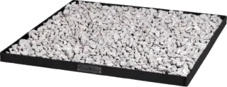 Base quadrata per pietre decorative per braciere 100x100 cm