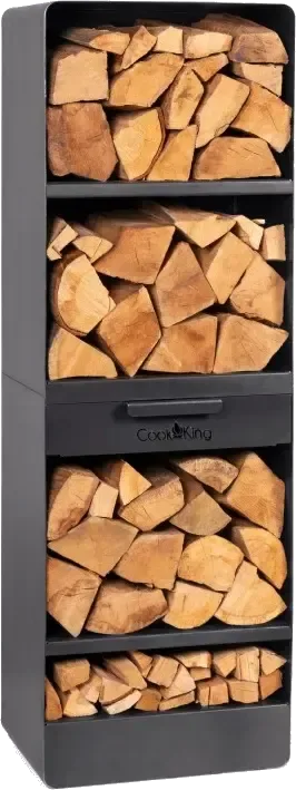 Log holder for outdoor fireplace VENTO 120x40x30 cm