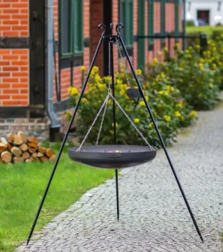 Wok treppiede 180 cm con verricello – acciaio 70 cm
