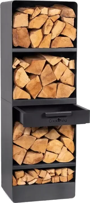 Log holder for outdoor fireplace VENTO 150x80x30 cm