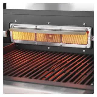 Cuisine aluminium Blanc Pro Elite, module service avec frigo et évier