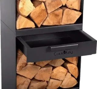 Log holder for outdoor fireplace VENTO 150x80x30 cm